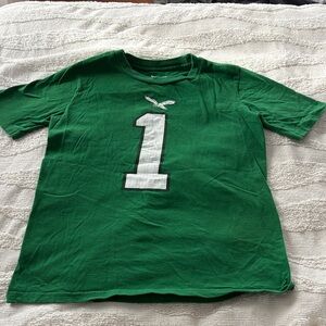 Nike Green Kids Tee with Bold Number Print